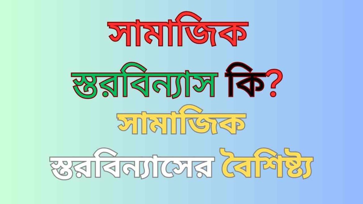 সামাজিক স্তরবিন্যাস কি