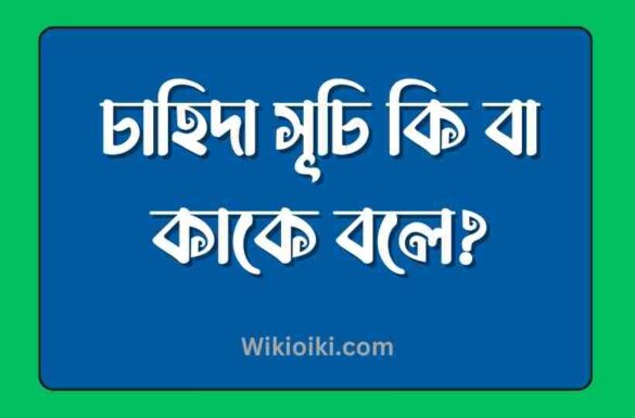 চাহিদা সূচি কি, চাহিদা সূচি কাকে বলে, চাহিদা সূচি কি, চাহিদা সূচি কাকে বলে,
