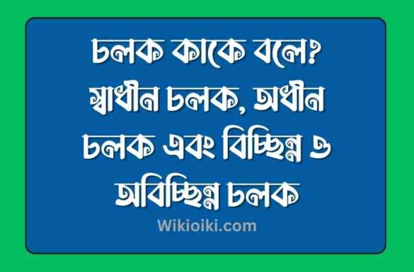 চলক কাকে বলে, চলক কি, স্বাধীন চলক কাকে বলে, বিচ্ছিন্ন ও অবিচ্ছিন্ন চলক কাকে বলে,